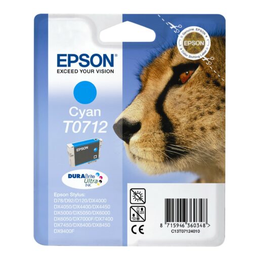 Epson t0712 cartuccia ciano originale