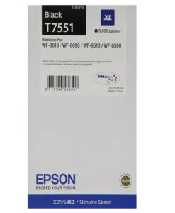 CARTUCCIA ORIGINALE EPSON T7551 XL N B C13T755140