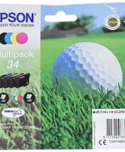 Epson 34 Multipack Serie Pallina da Golf Cartuccia Originale - Standard - 4 Colori