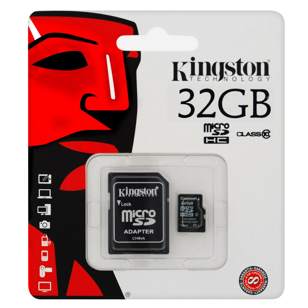 Kingston SDCS/32GB – Canvas Select Scheda MicroSD 32 GB – Velocità UHS-I di  Classe 10 fino a 80 MB/s in Lettura, con Adattatore SD –